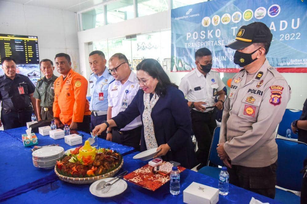 Penutupan Posko Pengendalian Udara Nataru di Bandara Sepinggan Balikpapan Kaltim, Selasa (3/1/2023). Foto Bandara Sepinggan