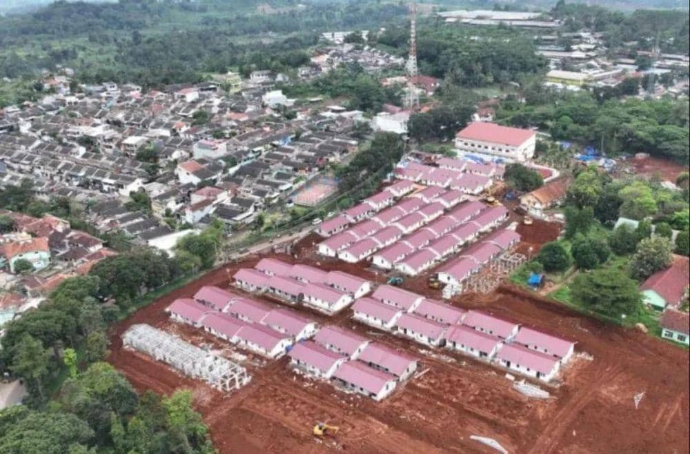 Hunian tetap relokasi korban gempa Cianjur yang dibangun Kemen PUPR (Antara/HO)