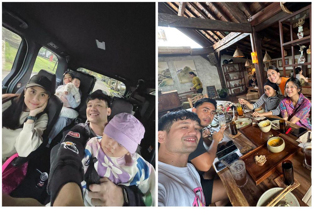 10 Potret Keluarga Tarra Budiman Liburan ke Bali, Ajak Anak Kedua!