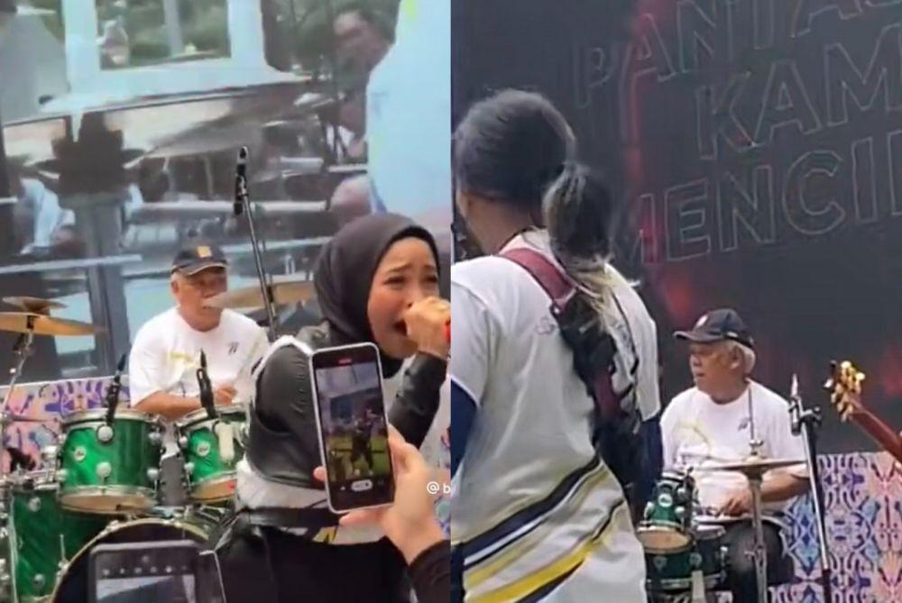 10 Potret Pak Bas Menteri PUPR Jadi Drummer Band Kotak, Asyik Banget!