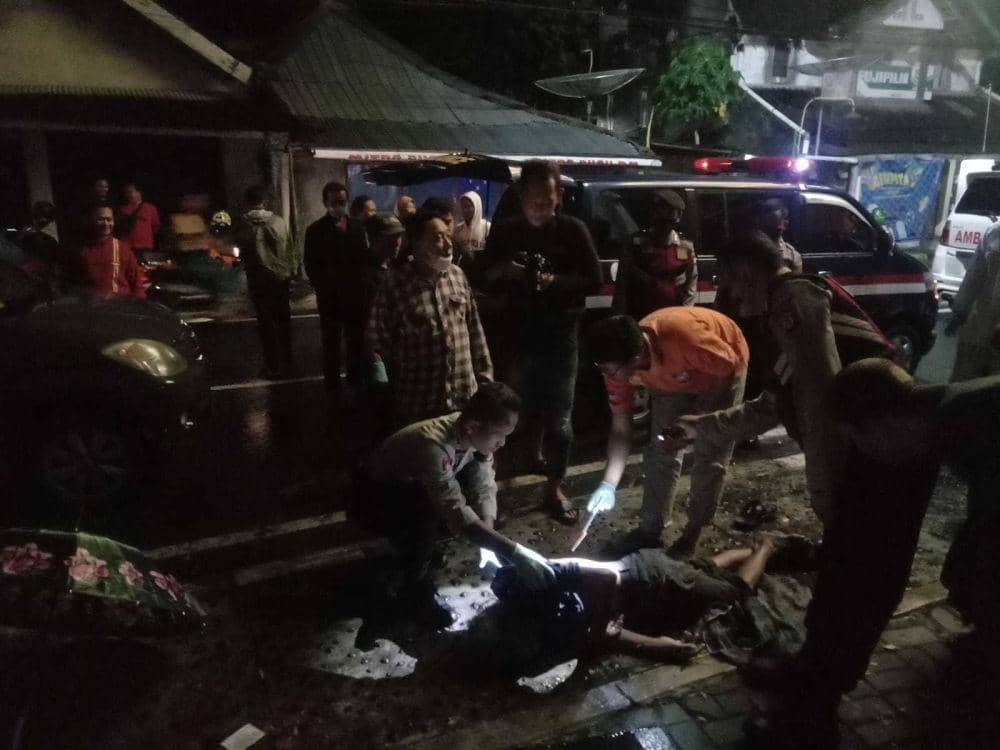Penemuan mayat di Patung Kuda Imogiri.(Dok.Polres Bantul)