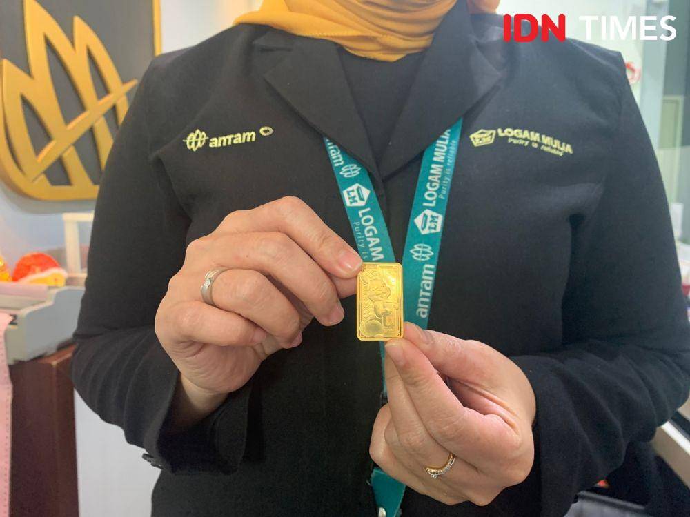 Antam Luncurkan Emas Batangan Seri Imlek Tiga Dimensi