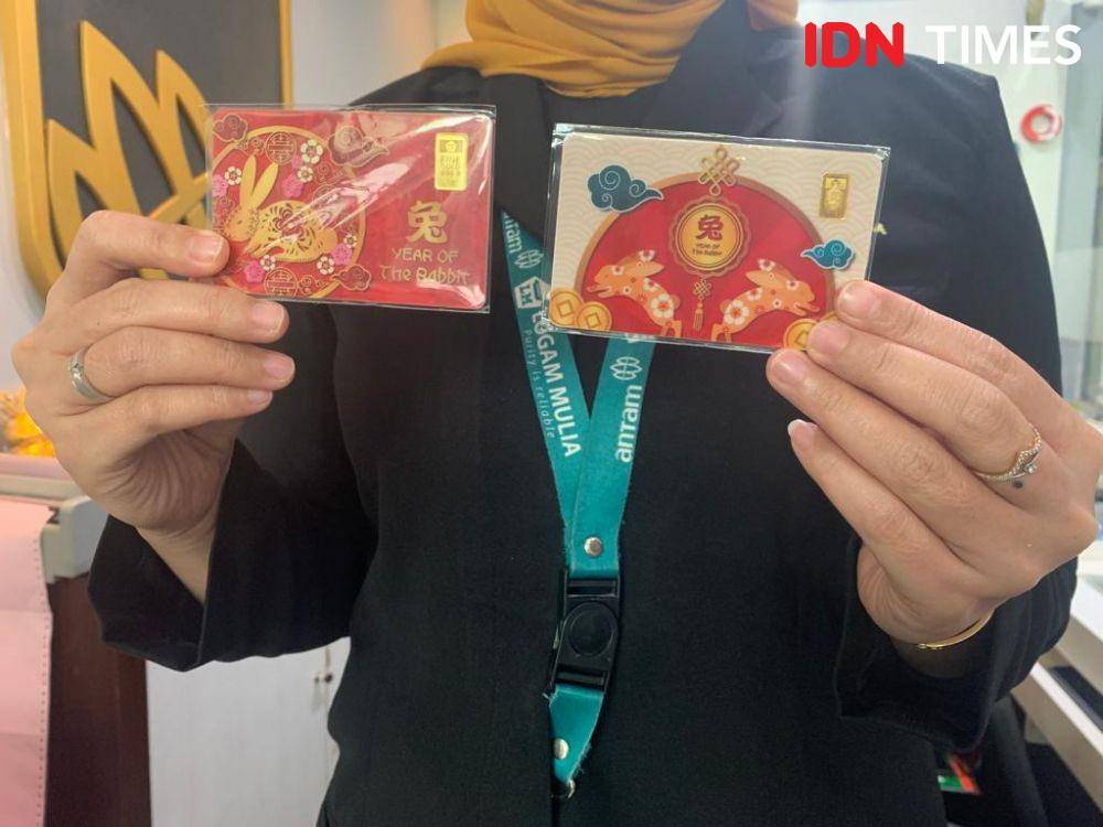 Antam Luncurkan Emas Batangan Seri Imlek Tiga Dimensi