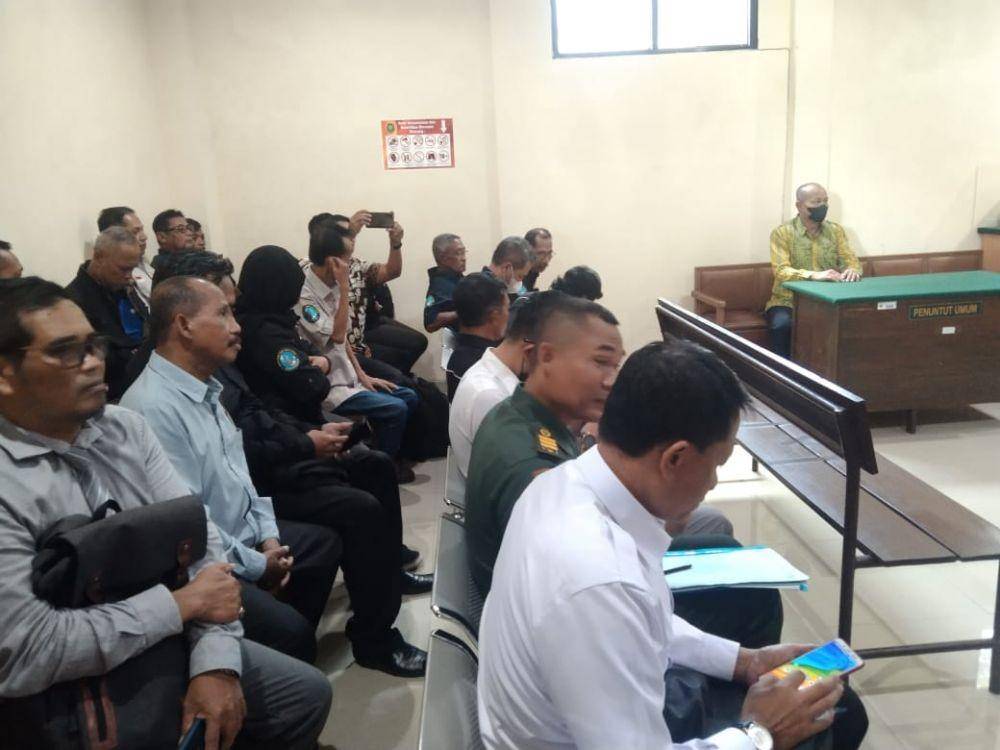 Jalannya sidang perdata Tragedi Kanjuruhan di PN Kepanjen. (Foto: Rizal Adhi Pratama)