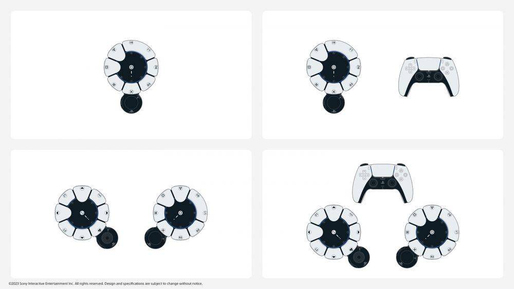 Project Leonardo bisa dipadukan dengan Project Leonardo lainnya atau DualSense PS5. (Dok. Sony Interactive Entertainment)