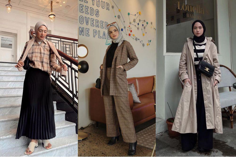 9 OOTD Fashion Hijab Aesthetic ala Cewek Bumi, Cool Abis!