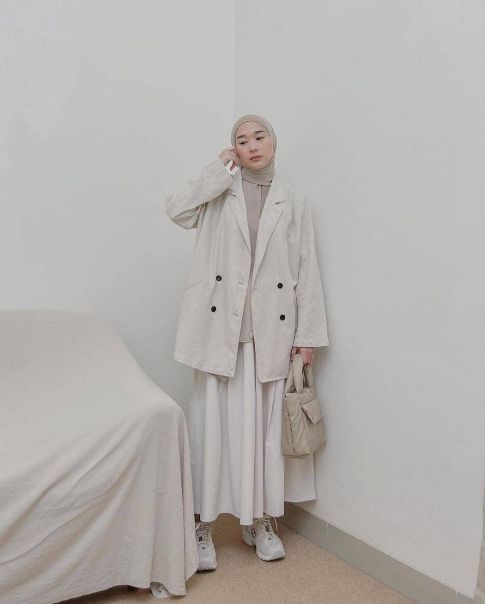 OOTD dengan blazer ala Denisa Rani (instagram.com/denisarani)
