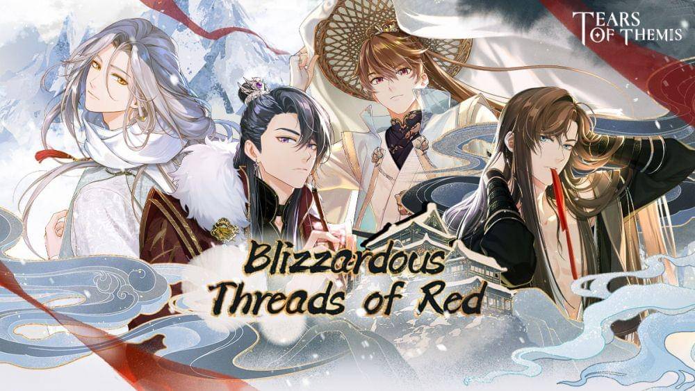 Key art event Blizzardous Threads of Red dari Tears of Themis. (Dok. HoYoverse/Tears of Themis)