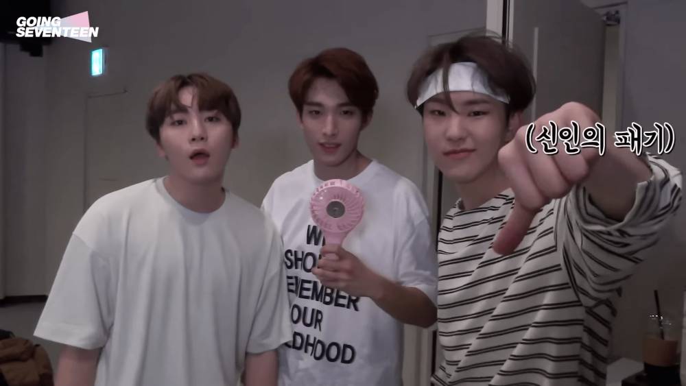Seungkwan, DK, Hoshi dalam Going SEVENTEEN (youtube.com/SEVENTEEN)