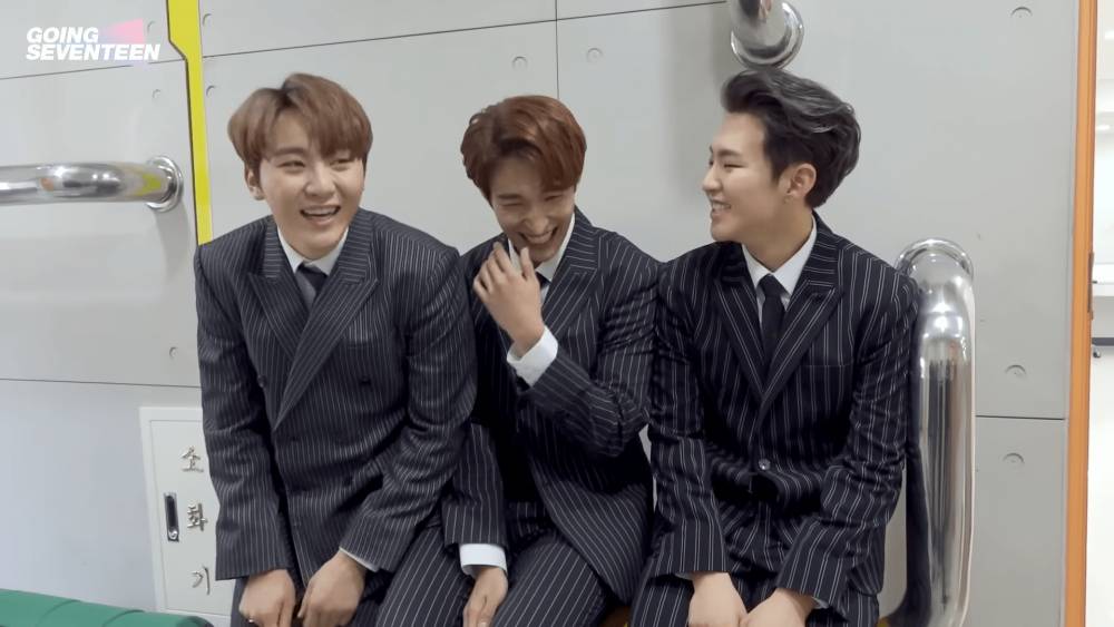 Seungkwan, DK, Hoshi dalam Going SEVENTEEN (youtube.com/SEVENTEEN)