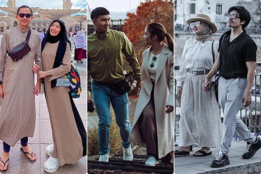 11 OOTD Pasangan Artis saat Berlibur ke Luar Negeri, Fashionable!
