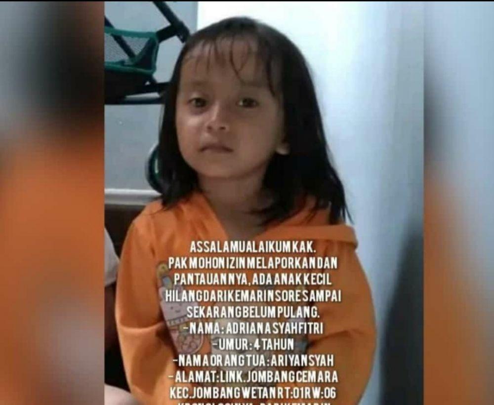 Polisi Deteksi Keberadaan Penculik Bocah 4 Tahun Asal Cilegon