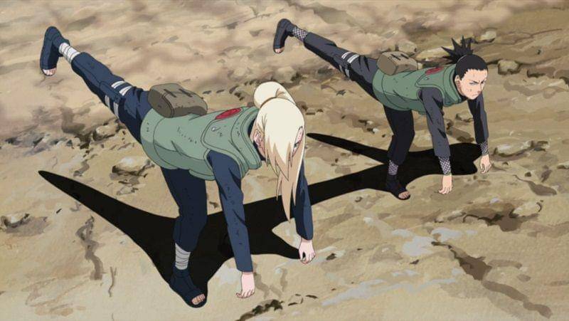 Kagemane no Jutsu di anime. (Dok. Pierrot/Naruto: Shippuden)