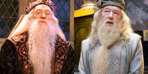 Richard Harris dan Michael Gambon sebagai Albus Dumbledore (dok. Warner Bros/Harry Potter)