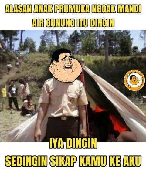 meme gombalan ala anak pramuka (facebook.com/Meme dan Rage Lovers Indonesia)