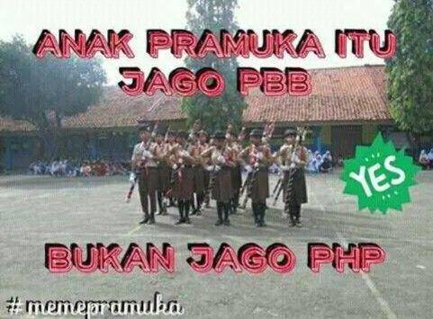 meme gombalan romantis ala anak pramuka (facebook.com/Meme Comic Pramuka)