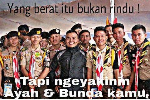 meme gombalan romantis ala anak pramuka (instagram.com/meme_pramuka)