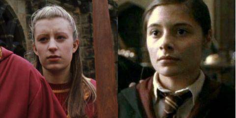 Emily Dale dan Georgina Leonidas sebagai Katie Bell (dok. Warner Bros/Harry Potter)