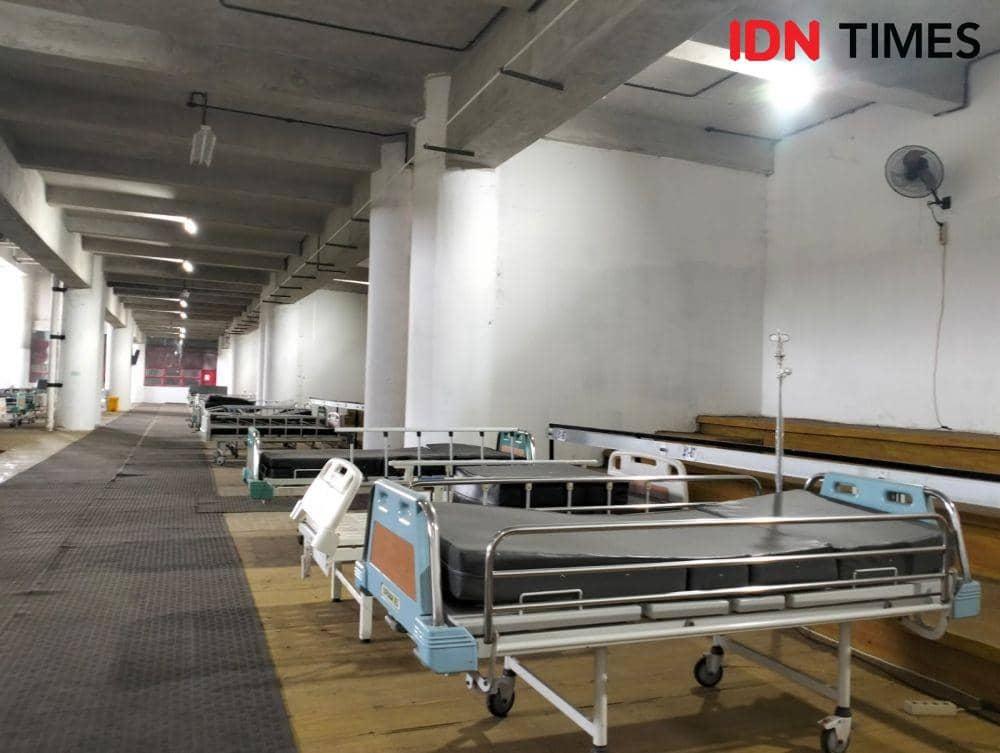 Kondisi RS Darurat Lapangan Tembak Surabaya, Jumat (6/1/2023). (IDN Times/Khusnul Hasana)