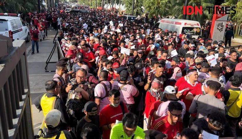 Indonesia Vs Vietnam Mulai, Gerbang Utara GBK Dipenuhi Lautan Penonton