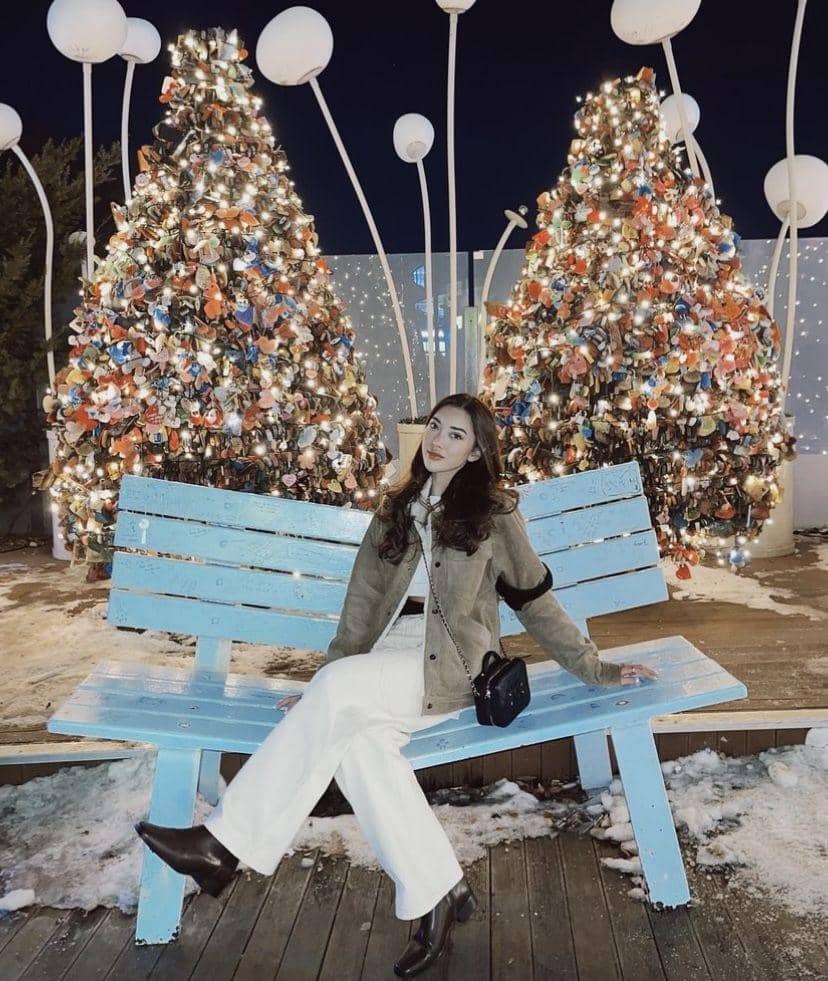 Dindra Nashriyah liburan ke Korea Selatan dan Jepang (instagram.com/dindranashriyah)