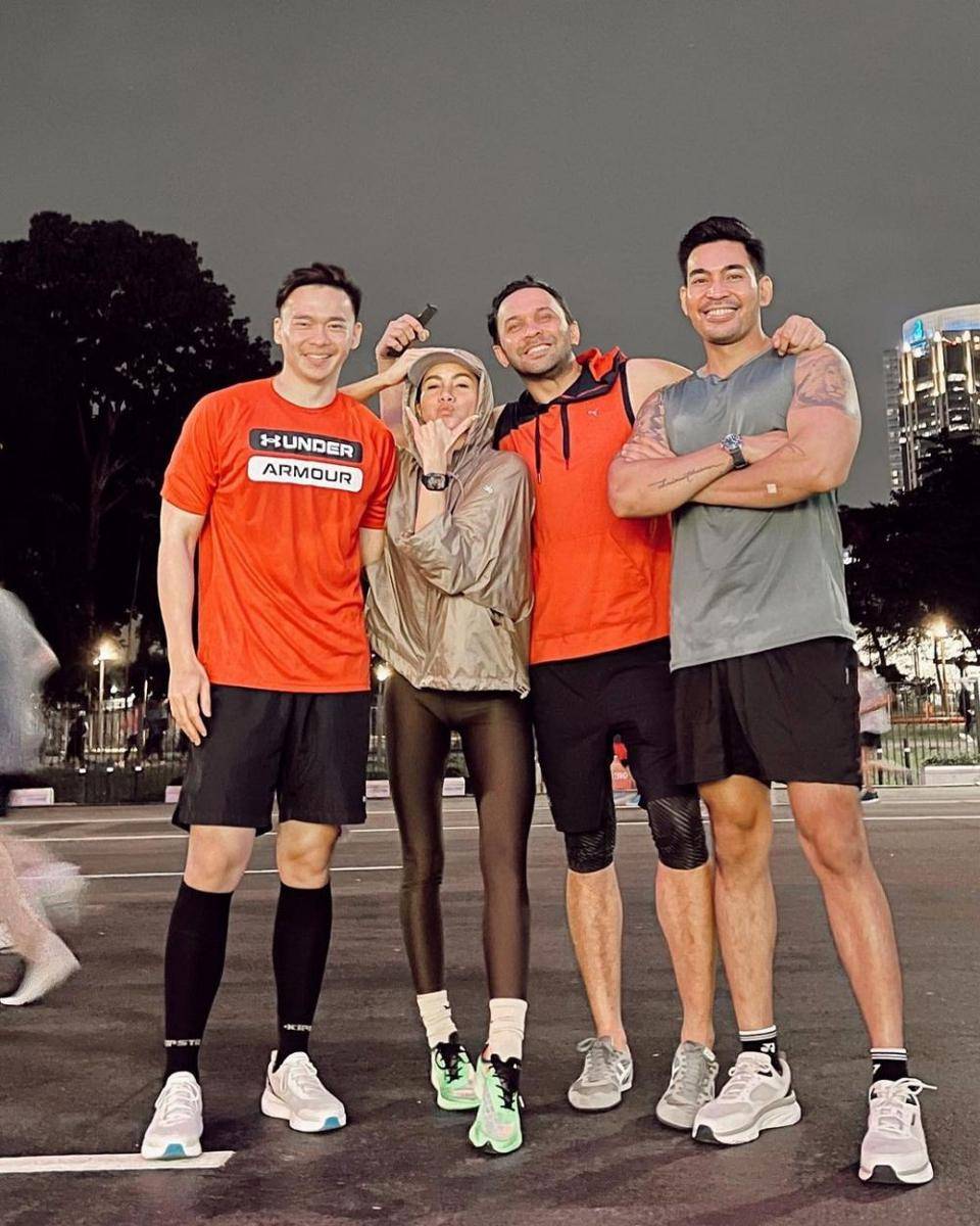Olla Ramlan dan gengnya saat olahraga (instagram.com/ollaramlan)
