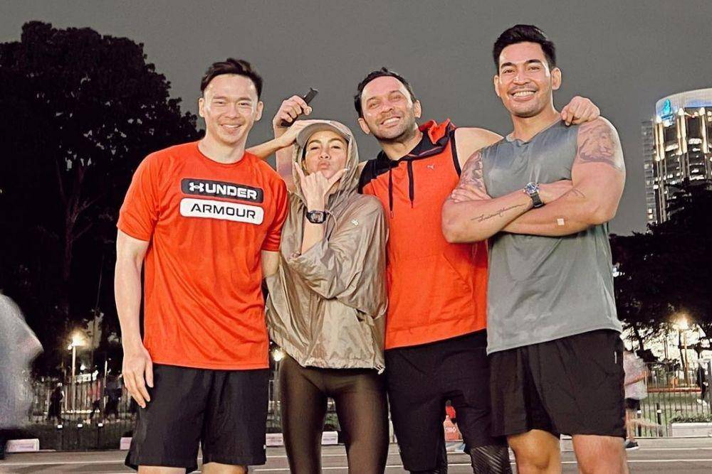 Olla Ramlan dan gengnya saat olahraga (instagram.com/ollaramlan)