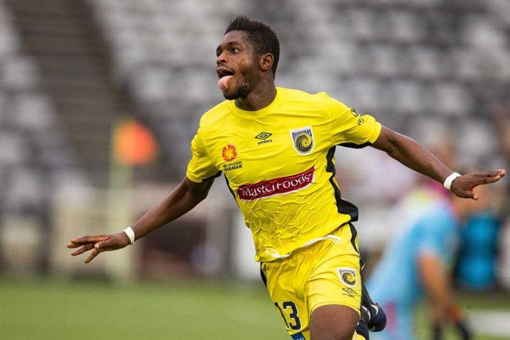 Kwabena Appiah saat bermain di ajang tertinggi Liga Australia, A-League Men. (instagram.com/vppivh)