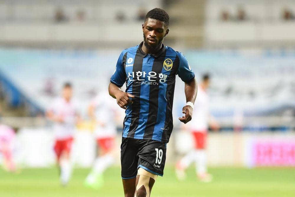Kwabena Appiah saat membela Incheon United di K League 1 Korea Selatan. (instagram.com/vppivh)