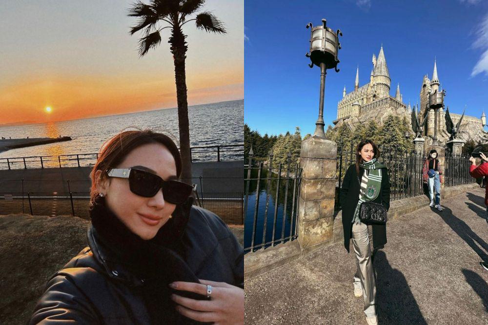 10 Potret Influencer Jasmine Nadiko Menjajal Tempat di Jepang