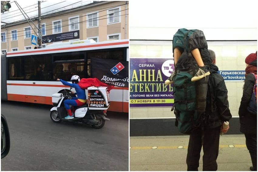 10 Potret Kelakuan Unik Orang di Jalanan, Gak Bisa Ditebak!