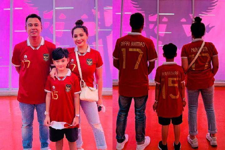 potret Nagita Slavina nonton Piala AFF (instagram.com/raffinagita1717)