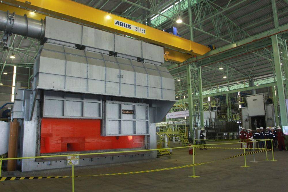 Proses soft commissioning PT Indonesia Aluminium Alloy (IAA), Jumat (6/1/2023) (Dok.Istimewa)