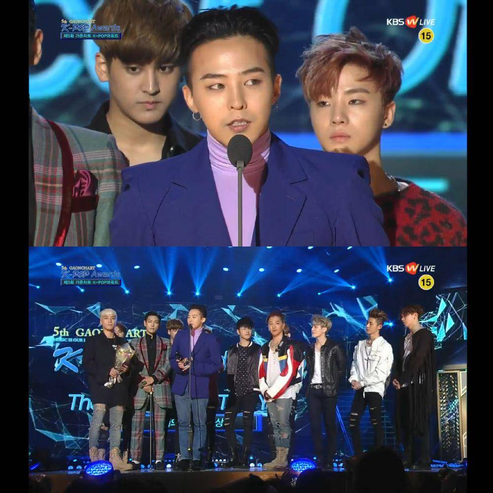 BIGBANG dan iKON di Gaon Chart K-Pop Awards 2013 (dok. KBS/Gaon Chart K-Pop Awards 2016)