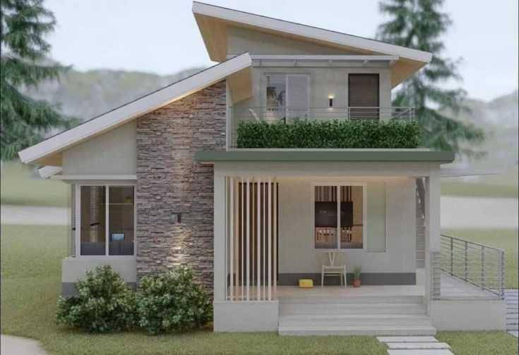 Ilustrasi rumah minimalis (Pinterest.com/AZYYATI)