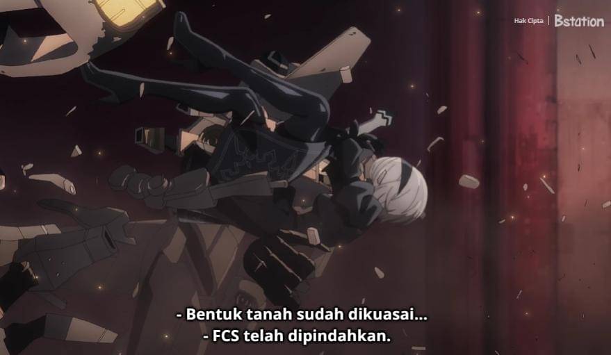 Hancurnya kendaraan awal 2B. Bstation/Nier: Automata Ver1.1a