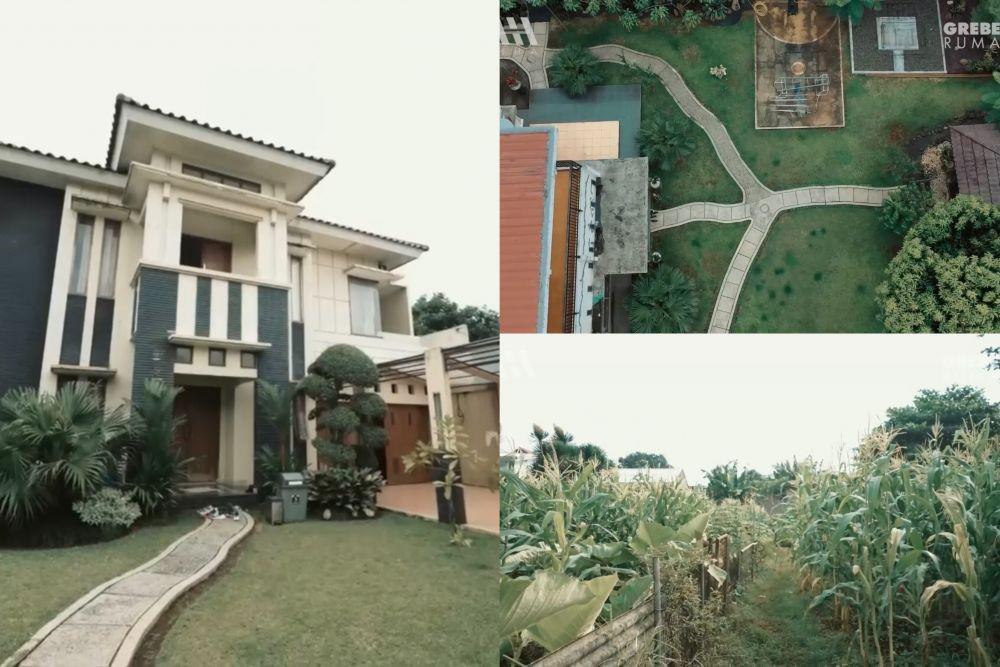 13 Potret Rumah Narji Cagur, Punya Kebun Jagung yang Luas Banget!