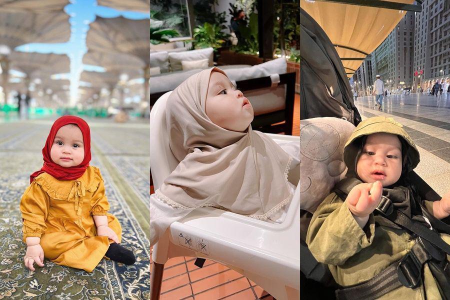 10 Potret Baby Zakia Berkerudung, Kesayangan Natta Reza!