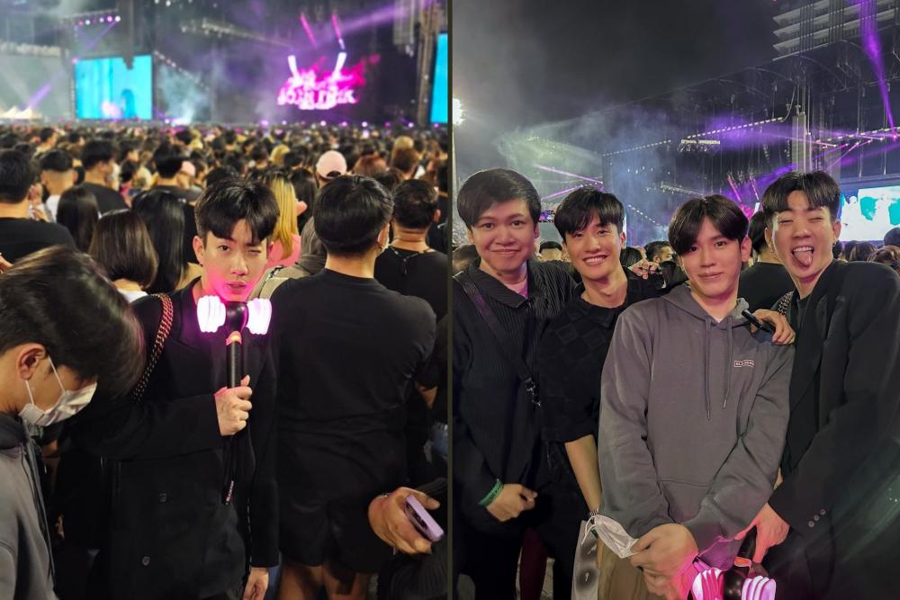 10 Potret Off Jumpol dan Geng Nonton Konser BLACKPINK di Thailand