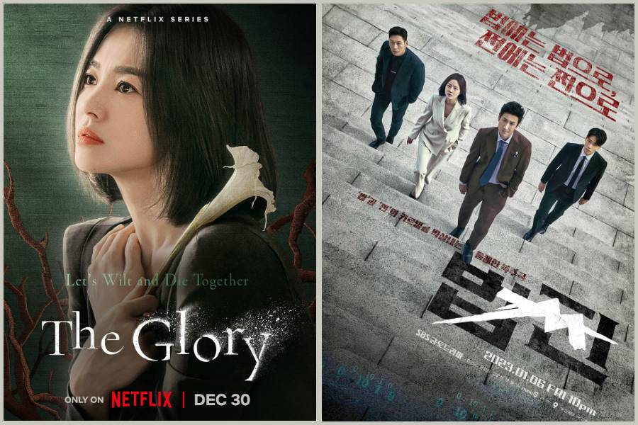 poster drama The Glory (instagram.com/netflixkr) | poster drama Playback (facebook.com/sbsdrama.official)
