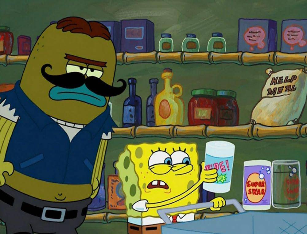 Tattletale Strangler dan SpongeBob (dok. Nickelodeon/SpongeBob SquarePants)