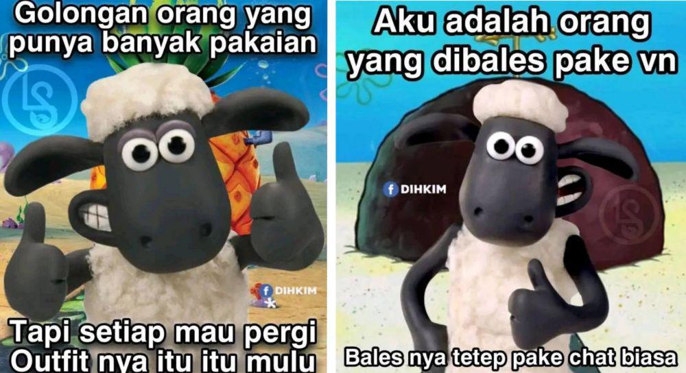9 Meme Ngeselin ala Shaun the Sheep, Bikin Geregetan!