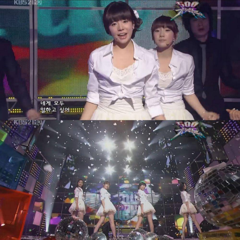 SNSD membawakan "Dreams Come True" (dok. KBS/Music Bank)