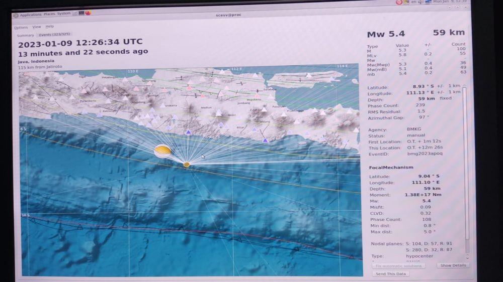 Gempa Megathrust Pacitan Berjenis Dangkal