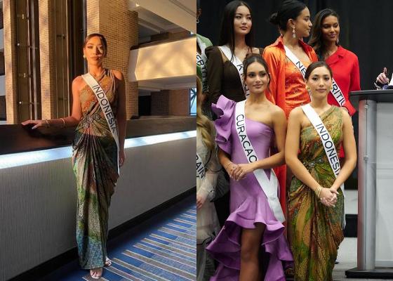 9 Potret Menawan Laksmi Suardana di Konferensi Pers Miss Universe 2022