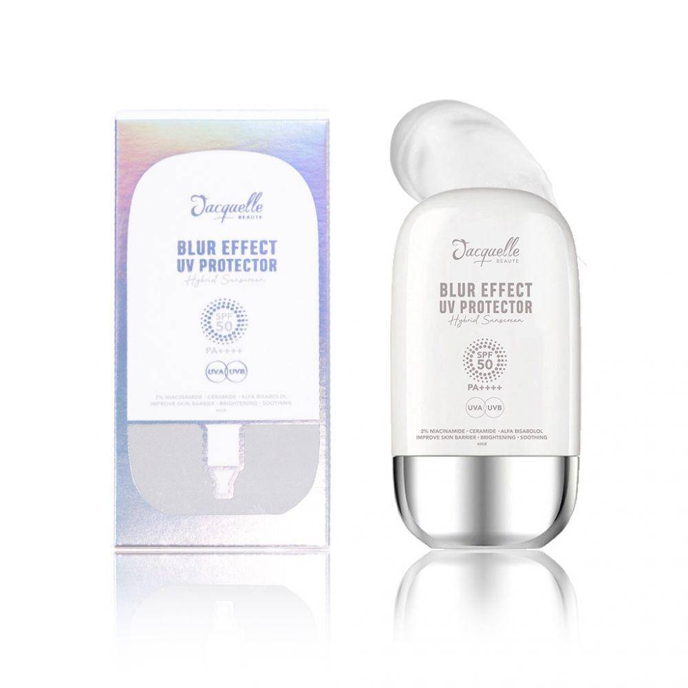 Jacquelle Blur Effect UV Protector Hybrid Sunscreen SPF 50 PA++++ (shopee.co.id/jacquelle_official)