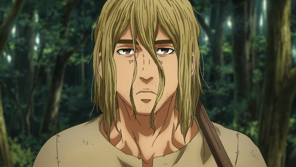 Thorfinn menemui Einar yang baru tiba di ladang (dok. MAPPA/ Vinland Saga Season 2)
