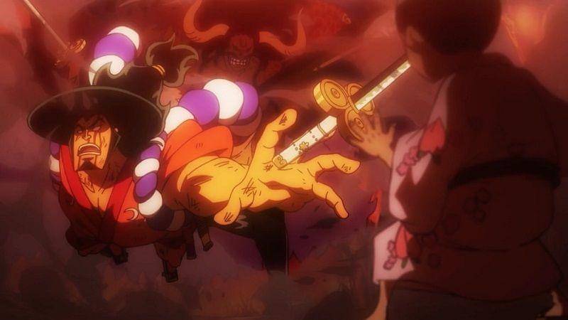 Momen Oden kalah dari Kaido. (Dok. Toei Animation/One Piece)