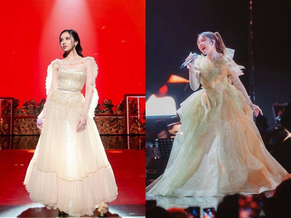 Adu gaya dress Lyodra Ginting vs. Tiara Andini (instagram.com/lyodraofficial | instagram.com/tiaraandini)