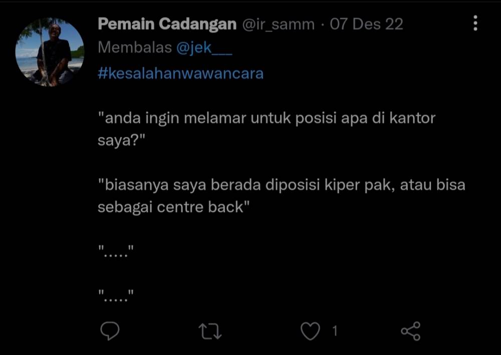 cerita wawancara kerja (twitter.com/ir_samm)